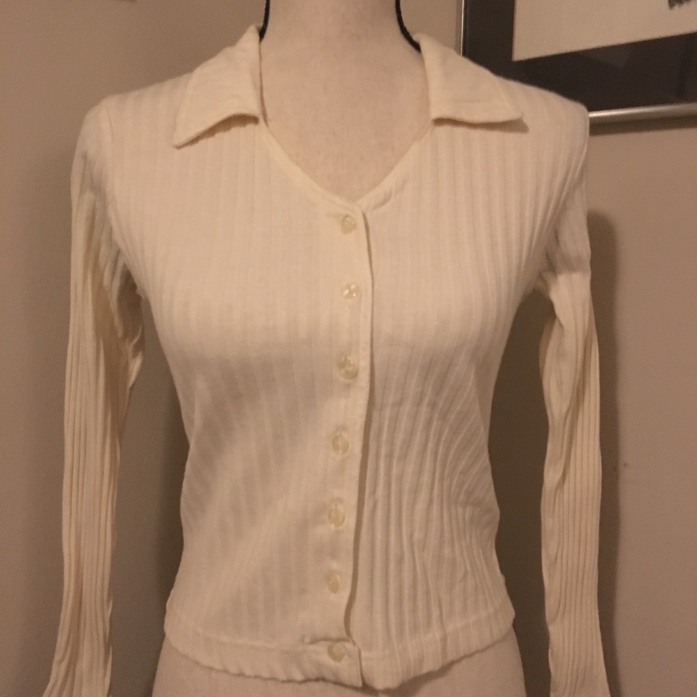 Super Cute Cream Top